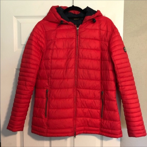 barbour landry baffle quilted jacket